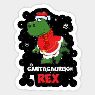 T-Rex Christmas Dinosaur Sticker